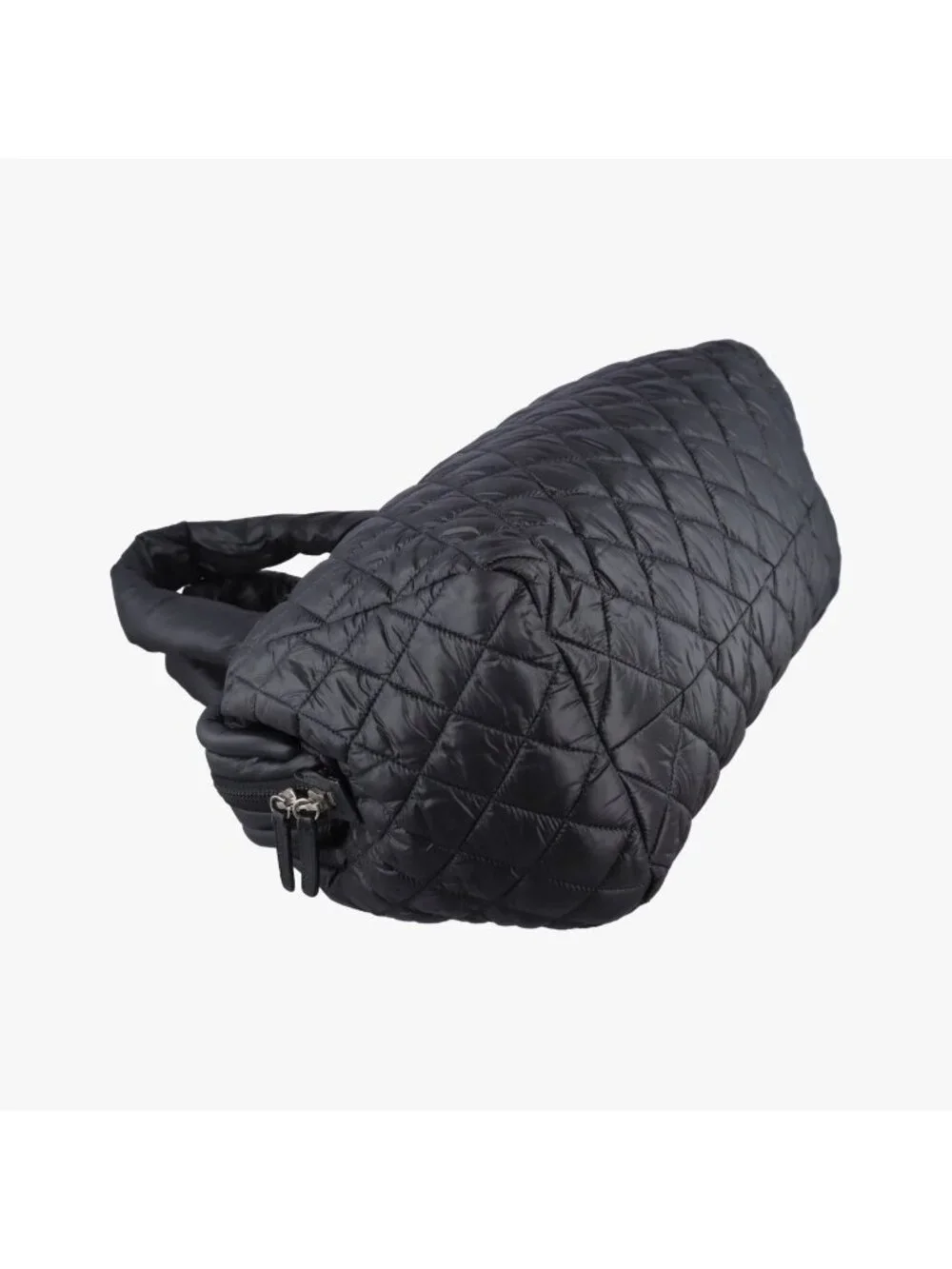Chanel Coco Cocoon Quilted Black Nylon Leather Handbag